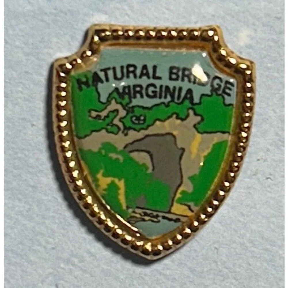 Natural Bridge, Virginia Arrowhead shaped Travel Souvenir Lapel Pin